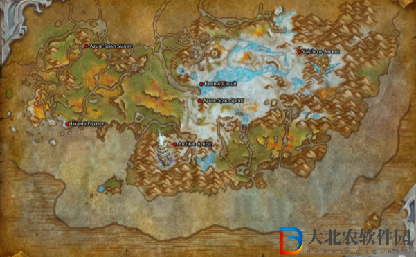 魔兽世界10.0碧蓝林海驭龙比赛在哪-比赛位置一览
