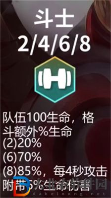 云顶之弈S11斗士羁绊效果介绍